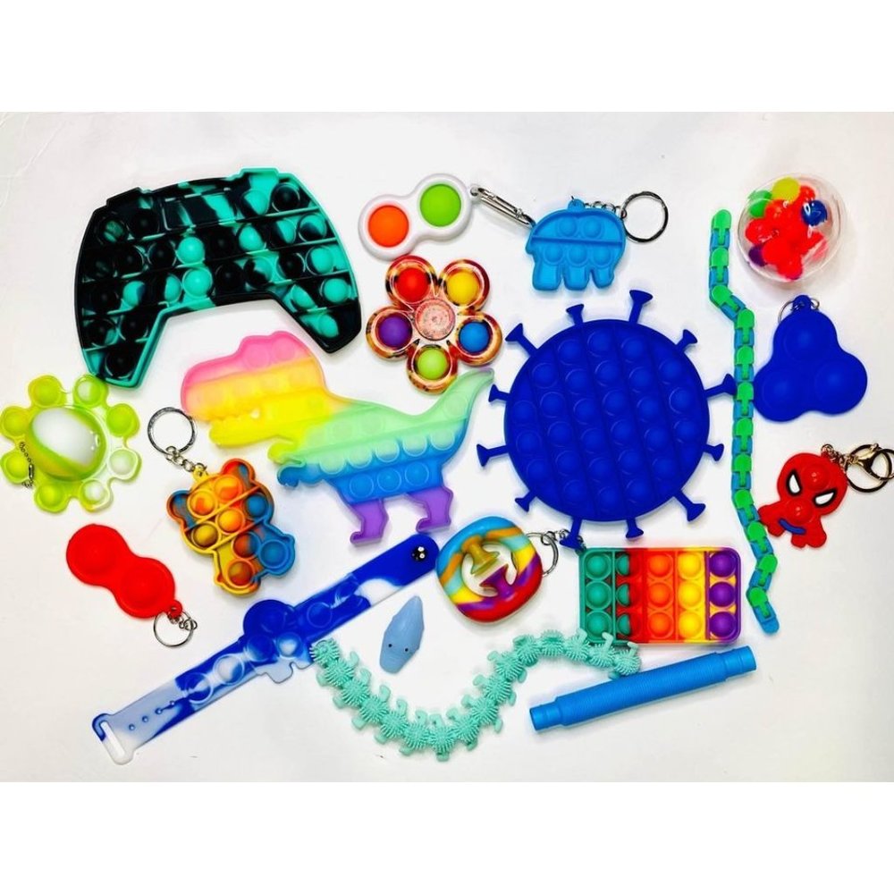 Fidget/popper/popit bundle (19 pieces! New)